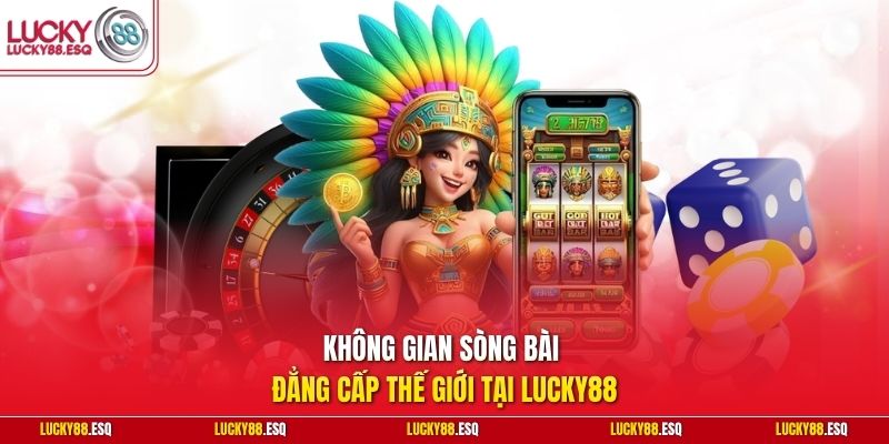 Không gian sòng bài đẳng cấp thế giới tại Lucky88