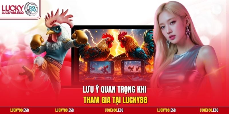 Lưu ý quan trọng khi tham gia tại Lucky88